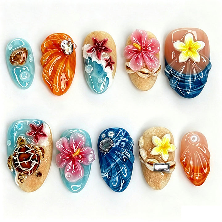 Luxus Nagelkunst-Set mit galaktischen Motiven Karnz