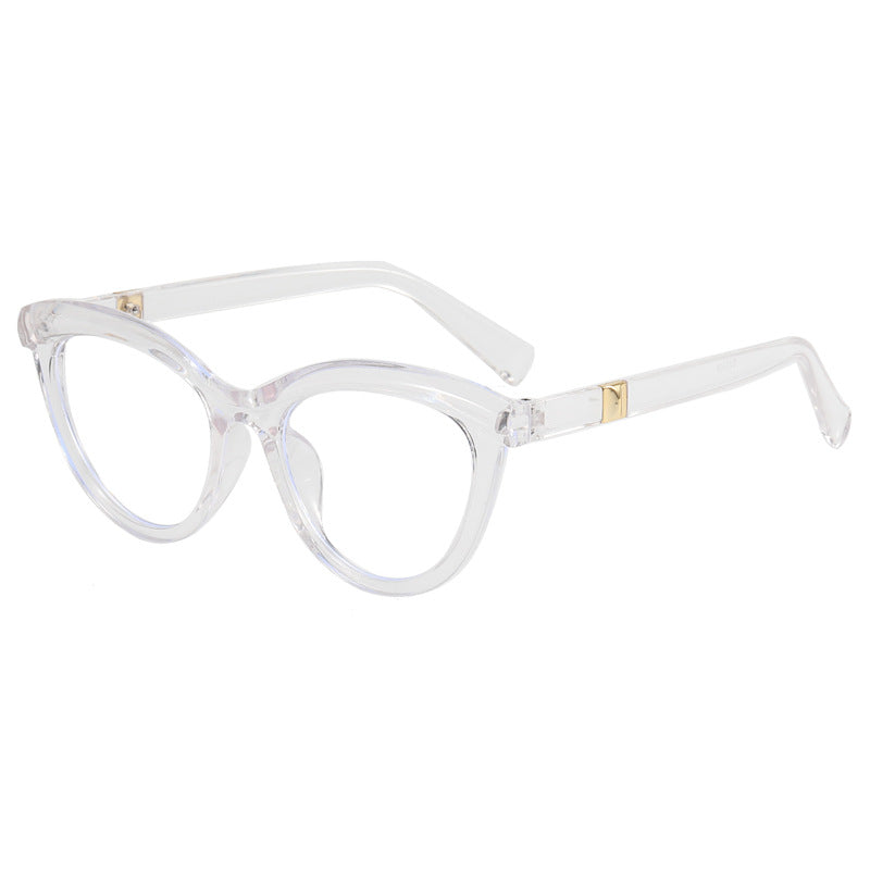 Damen Cat-Eye Brille mit feinem Rahmen und eleganten Akzenten Karnz