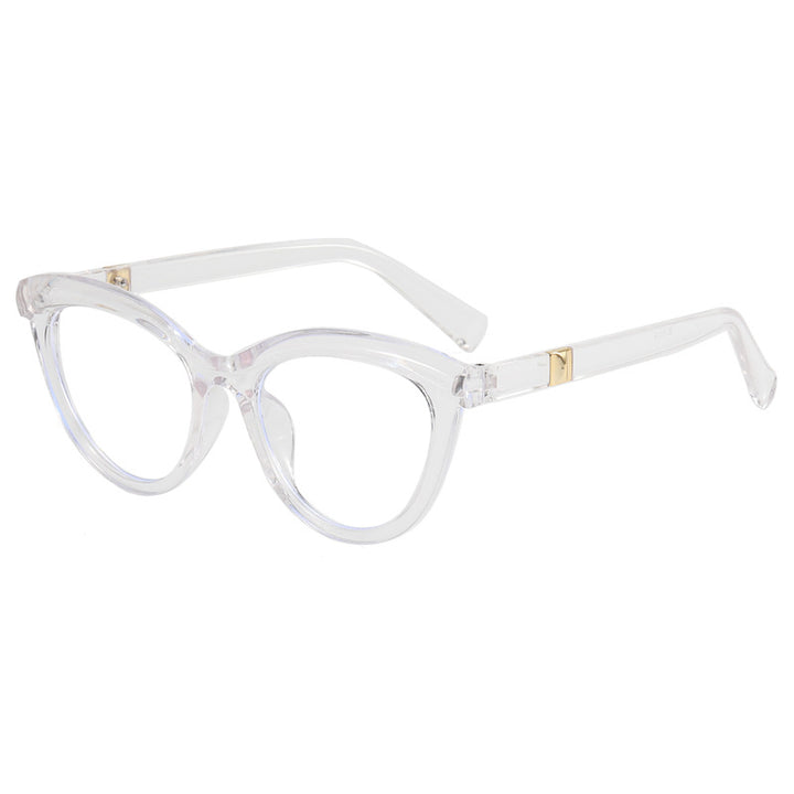 Damen Cat-Eye Brille mit feinem Rahmen und eleganten Akzenten Karnz