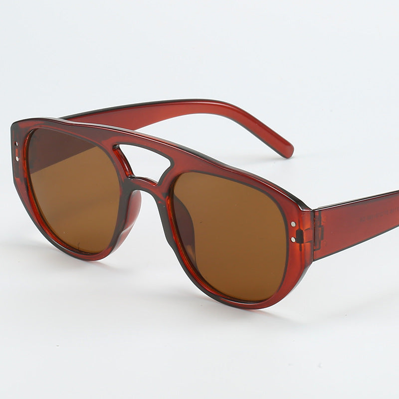 Damen Modische Sonnenbrille im stilvollen Leopardenmuster Karnz