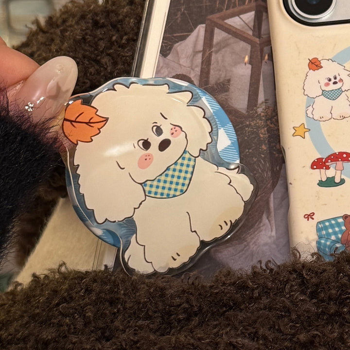 Niedlicher Hunde Smartphone Halter Karnz