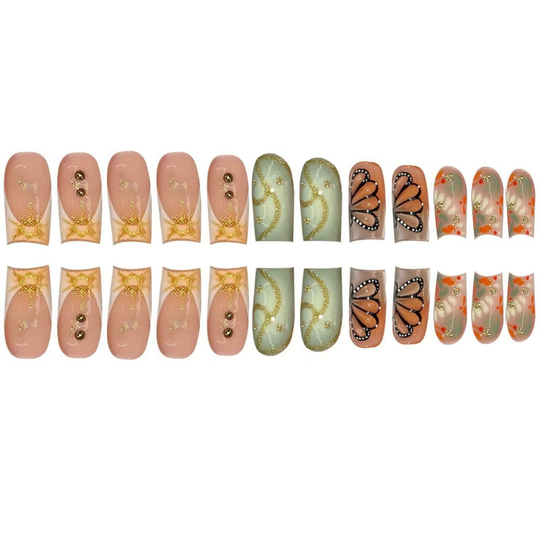 Künstlerisches Acryl-Nageldesign Karnz