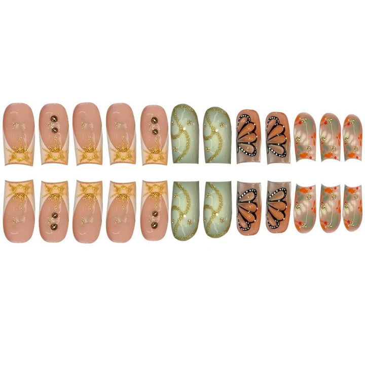 Künstlerisches Acryl-Nageldesign Karnz