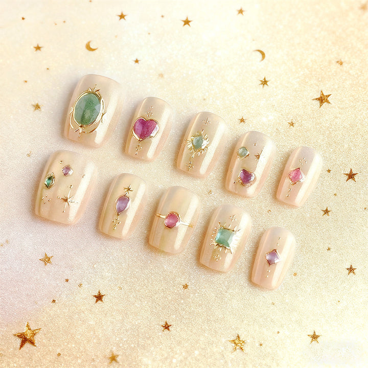 Dekorative Press-On Nagelkunst Kollektion Karnz