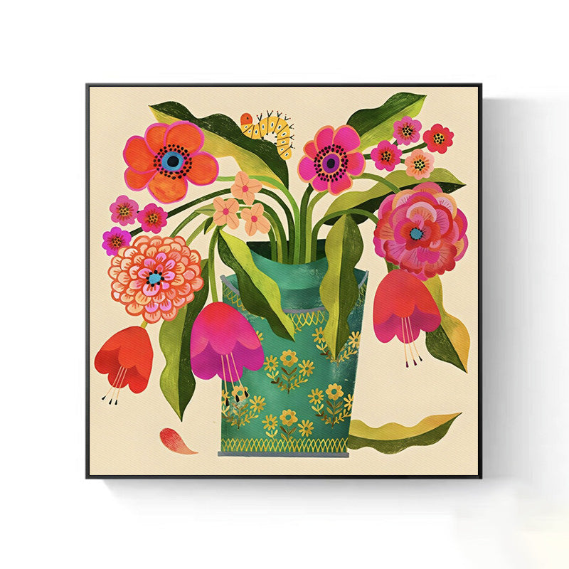Dekorative Blumen Leinwand Kunstwerk