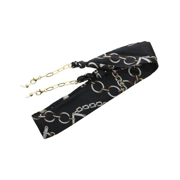 Florale Seidenbrille Kette Karnz