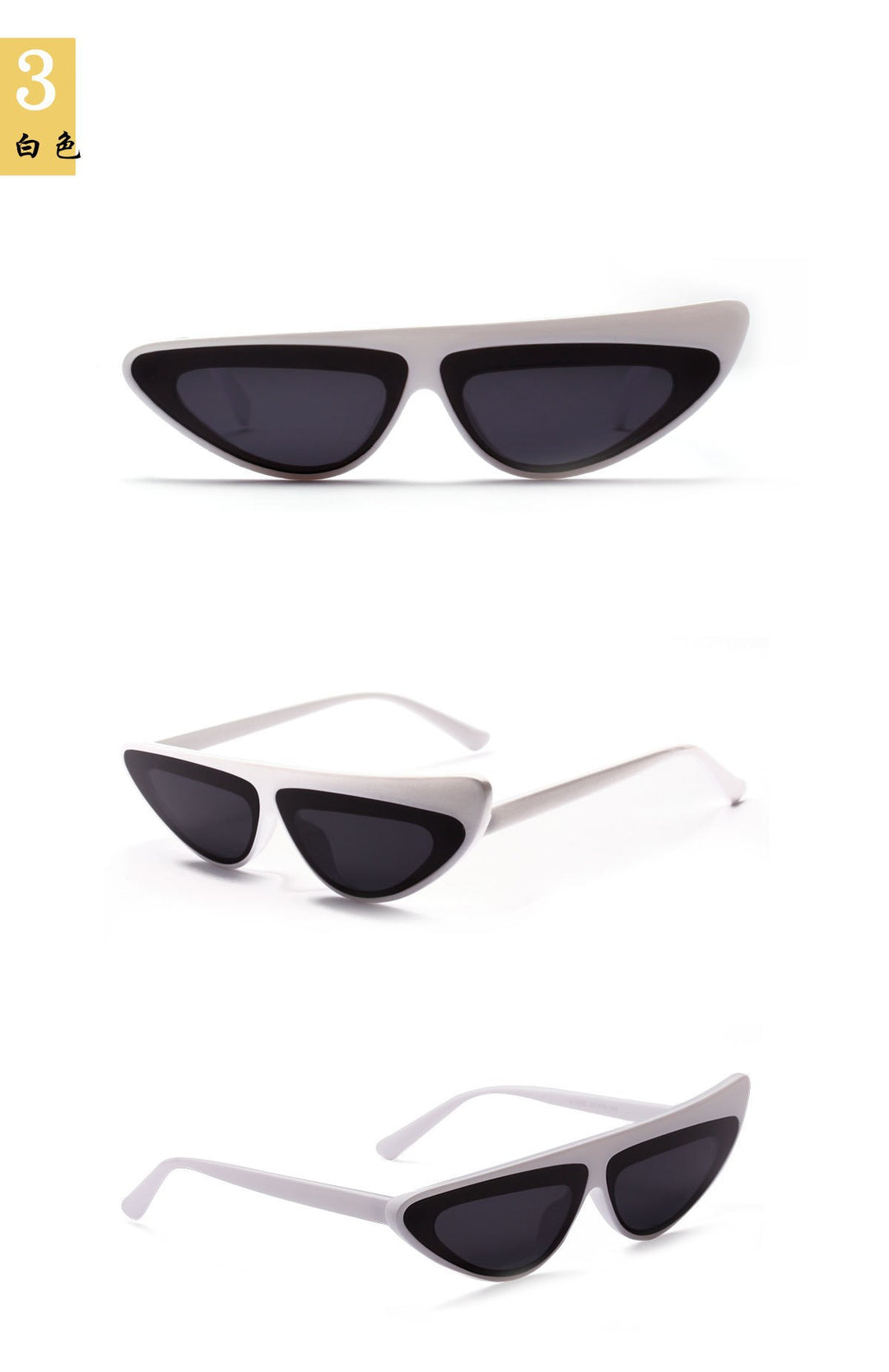 Damen Cat-Eye Sonnenbrille mit angesagtem asymmetrischen Design Karnz