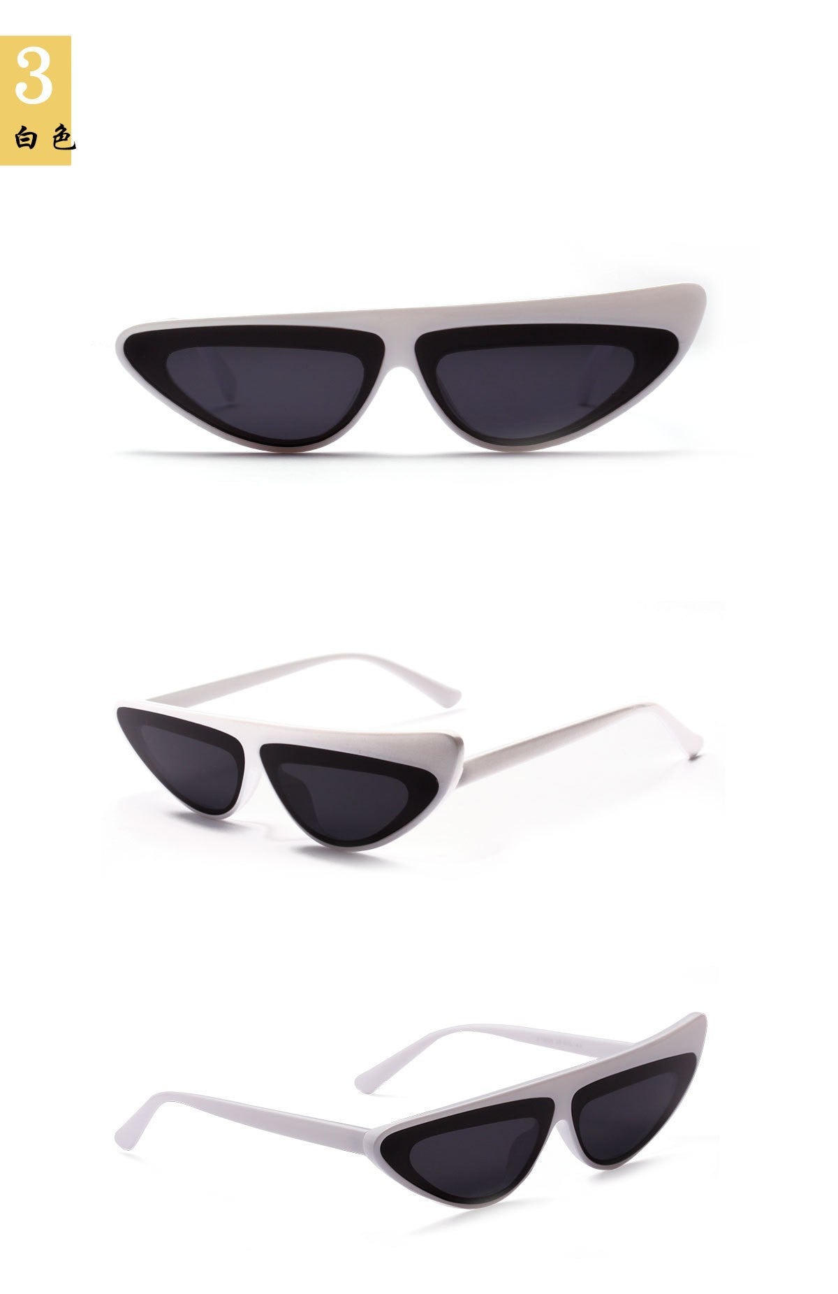 Damen Cat-Eye Sonnenbrille mit angesagtem asymmetrischen Design Karnz