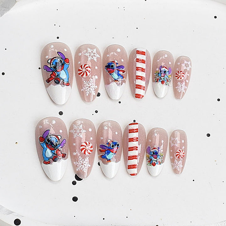 Vielseitiges Press-On Nagelset Karnz