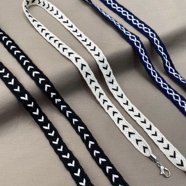 Verstellbare geflochtene Brillenband Karnz