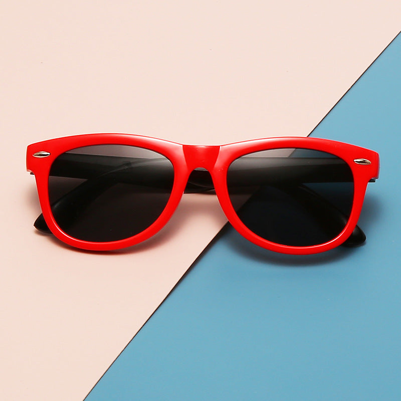 Karnz | Kinder Flex Sonnenbrille mit flexiblem und robustem Rahmen