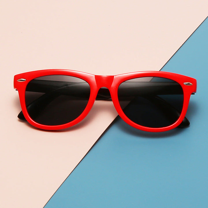 Karnz | Kinder Flex Sonnenbrille mit flexiblem und robustem Rahmen