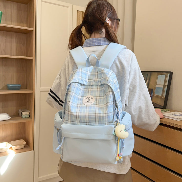 Stylischer Karo-Rucksack Karnz
