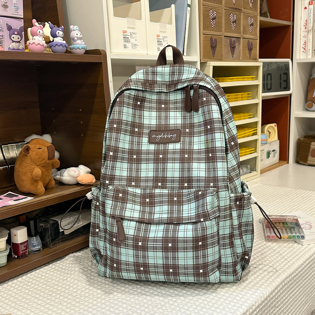 Trendiger Karomuster-Rucksack Karnz