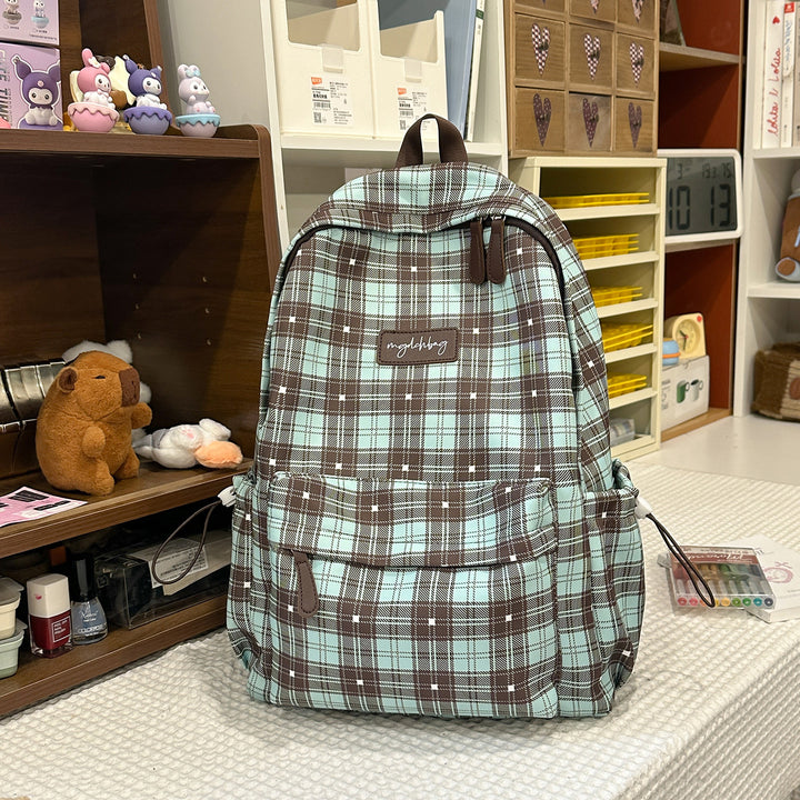 Trendiger Karomuster-Rucksack Karnz