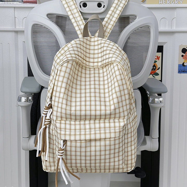 Funktionaler Kariert Rucksack