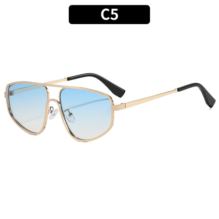 Geometrische Schildrahmen Sonnenbrille