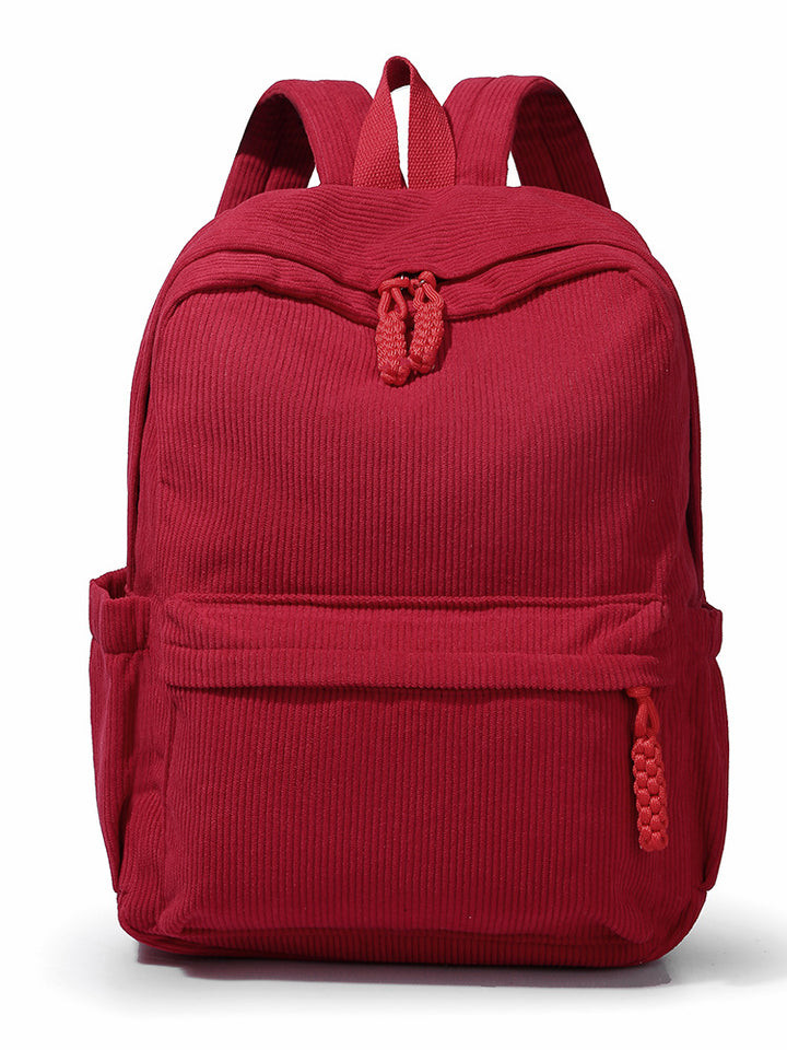 Lässiger Corduroy Rucksack Karnz