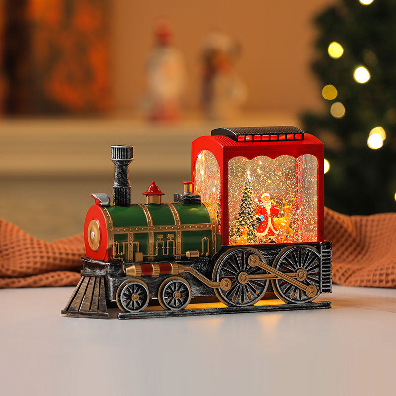Dekorative LED Laterne mit Santa Figurine Karnz