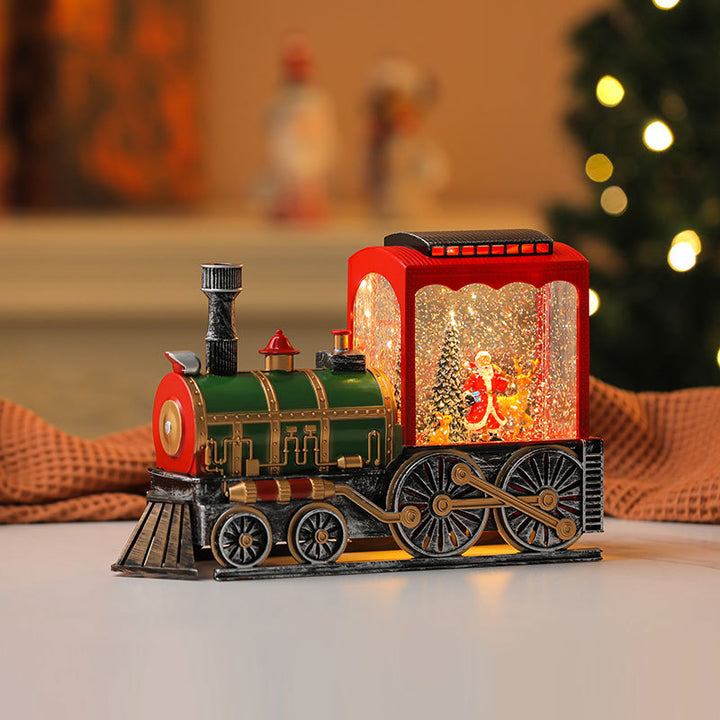 Dekorative LED Laterne mit Santa Figurine Karnz