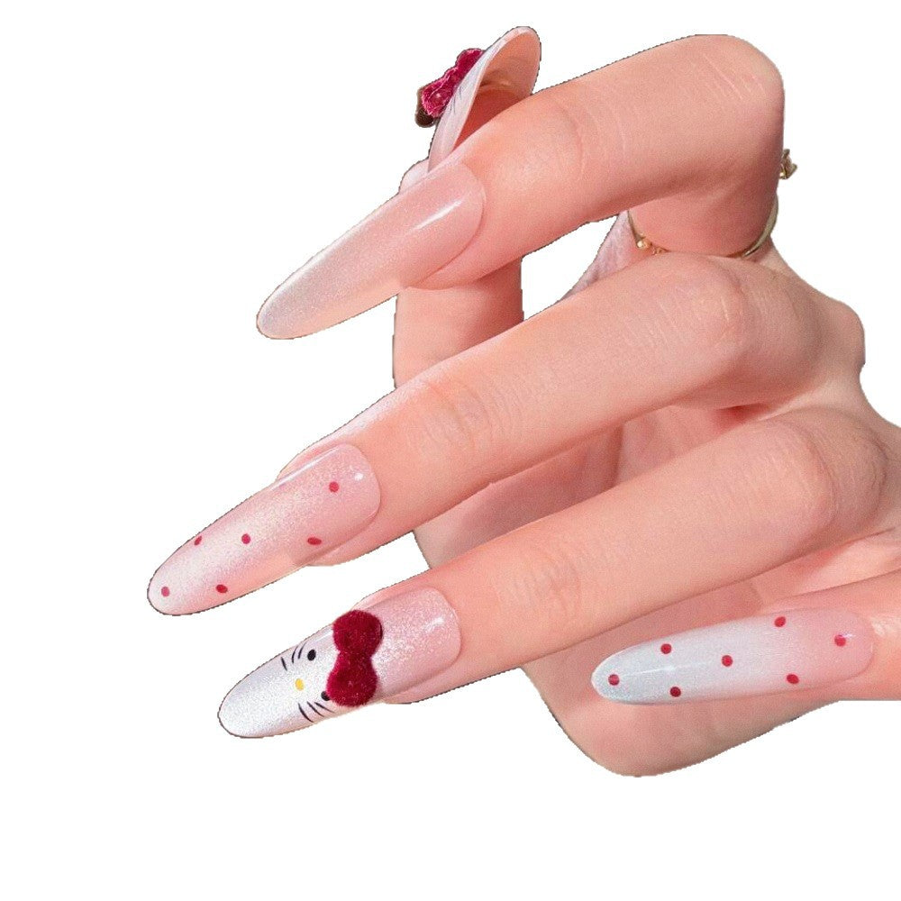 Künstlerisches Floral Design Press-On Nagel Set Karnz