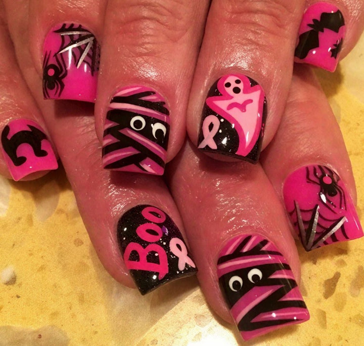 Kreatives Themen-Press-On-Nagelset Karnz