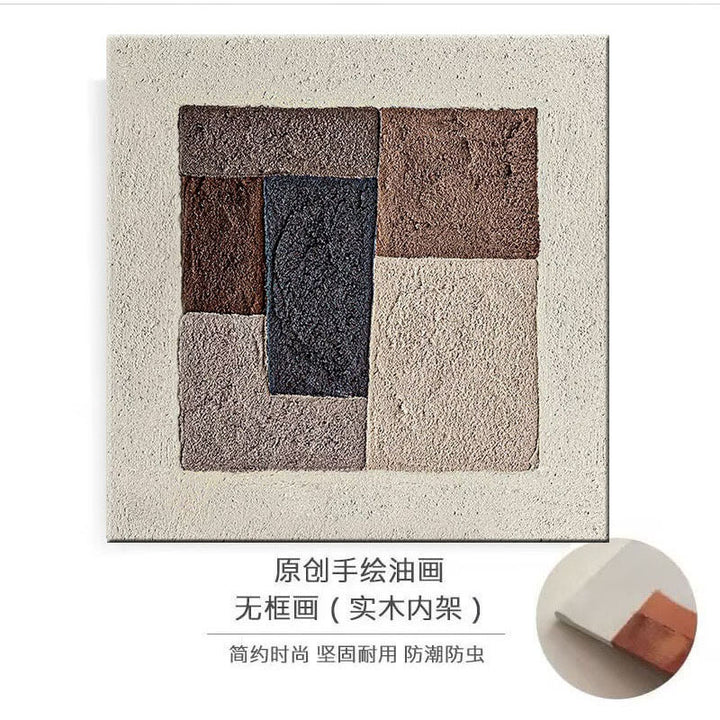 Texturiertes geometrisches Wandkunst