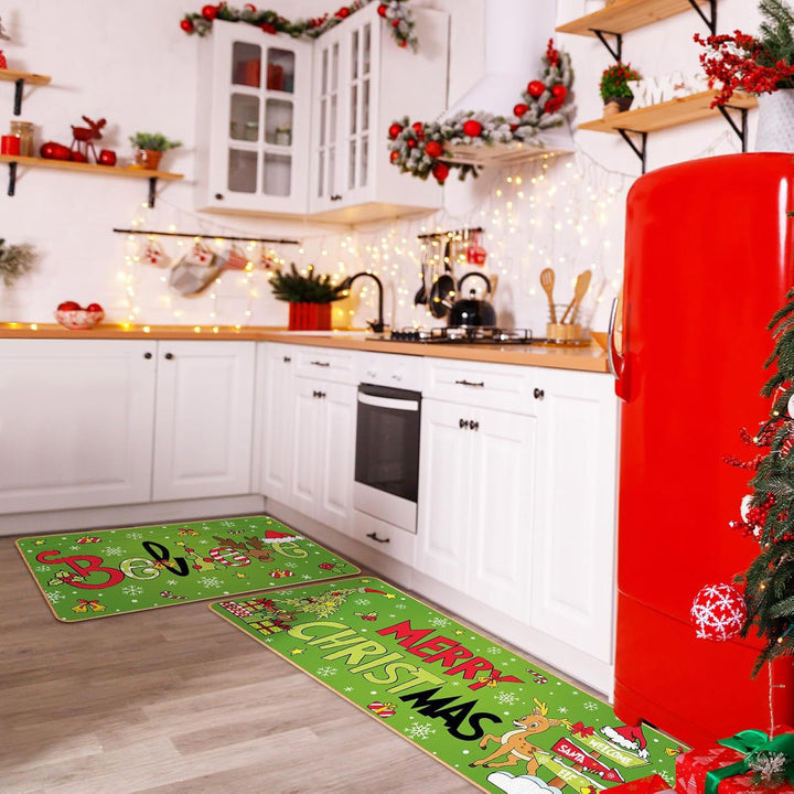 Festliche Weihnachtsküchenmatten-Set Karnz