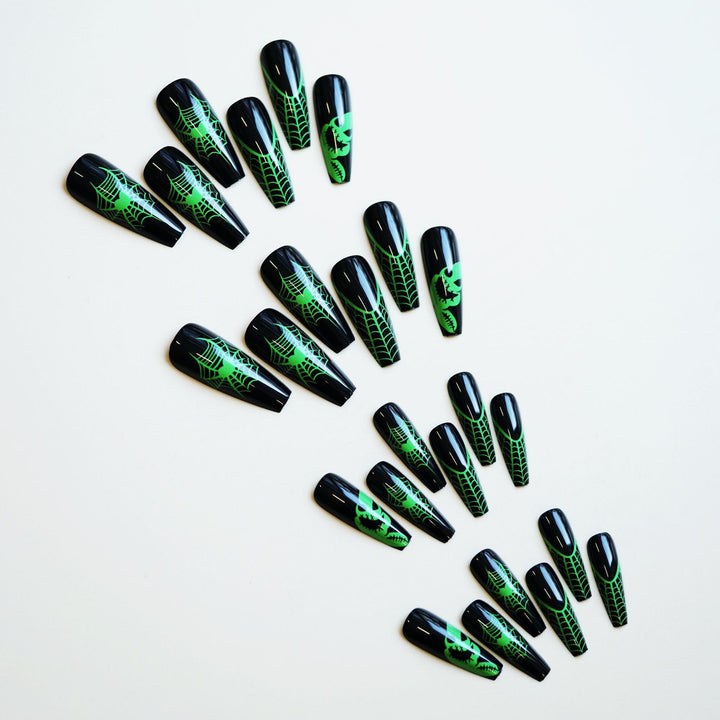 Halloween-Themen Stiletto Press-On Nail Art Karnz