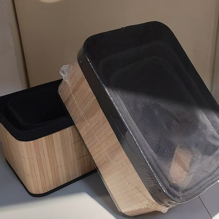 Aufbewahrungskorb mit Natürlichem Bambusdesign Karnz