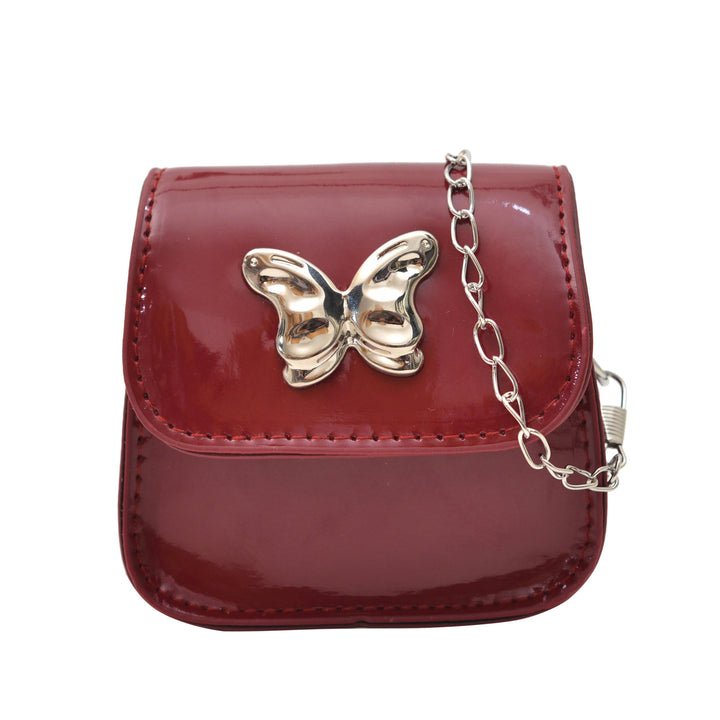 WoStylish Schmetterlingsverschluss Mini-Handtasche Karnz