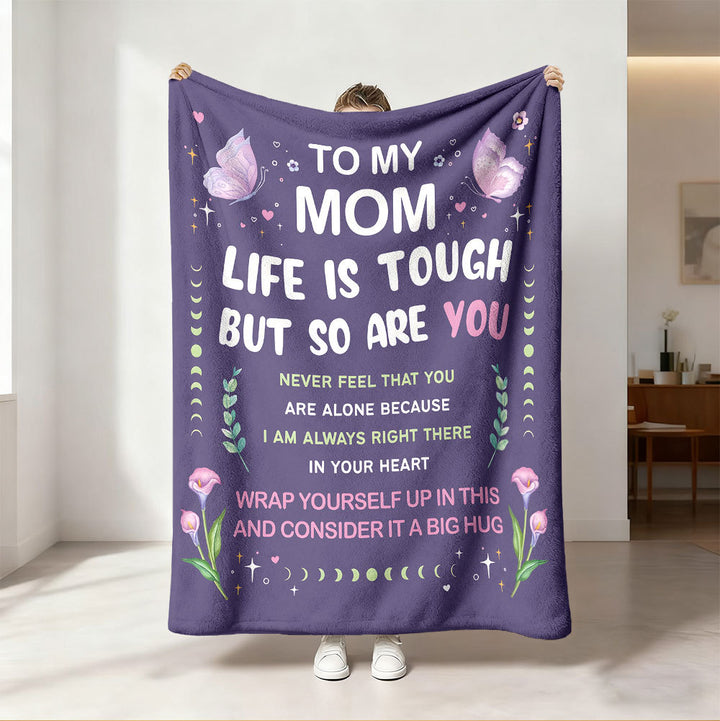 Inspirierende Botschaft Fleece-Decke