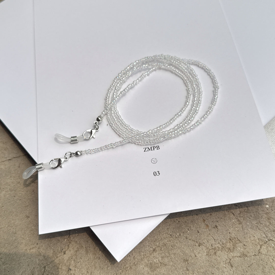 Bunte Perlen Brillen Kette Karnz