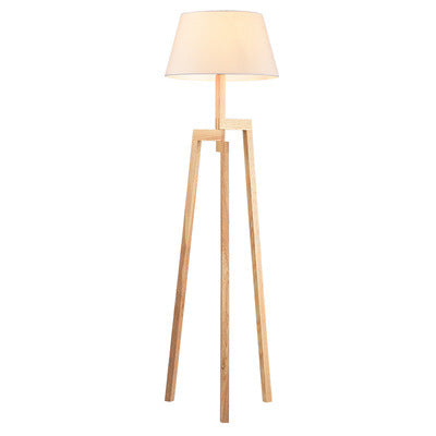 Moderne Holz-Stativ-Stehlampe