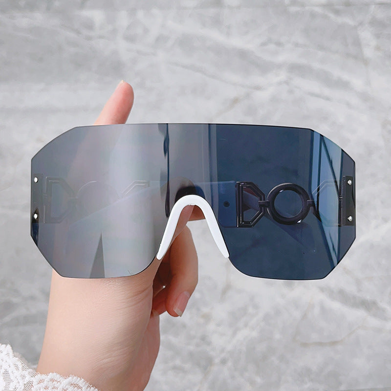 Fashion Statement Breitkrempige Schild Sonnenbrille Karnz