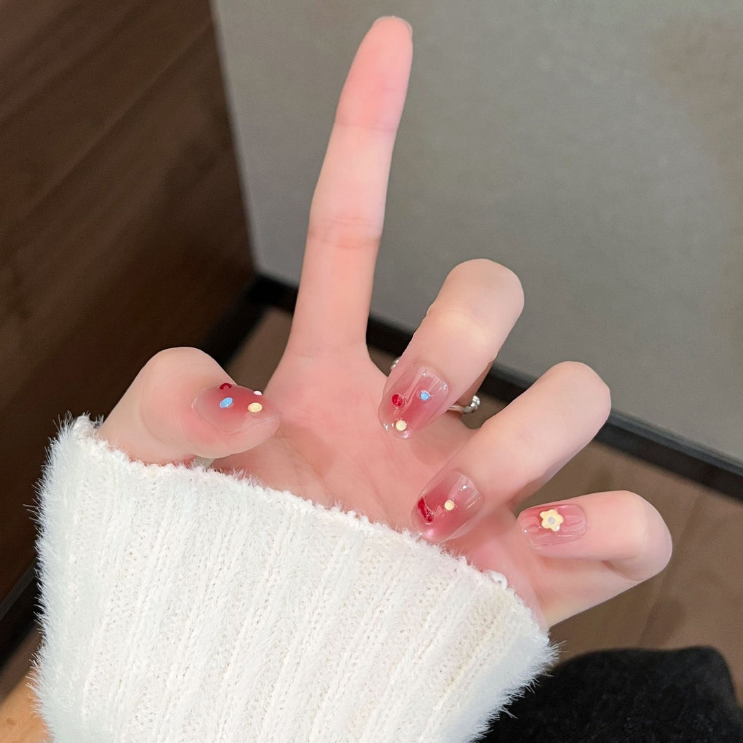 Niedliches Bären-Thema Press-On Nagelset Karnz