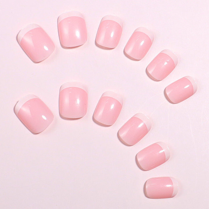 Premium French Tip Press-On Nägel Karnz