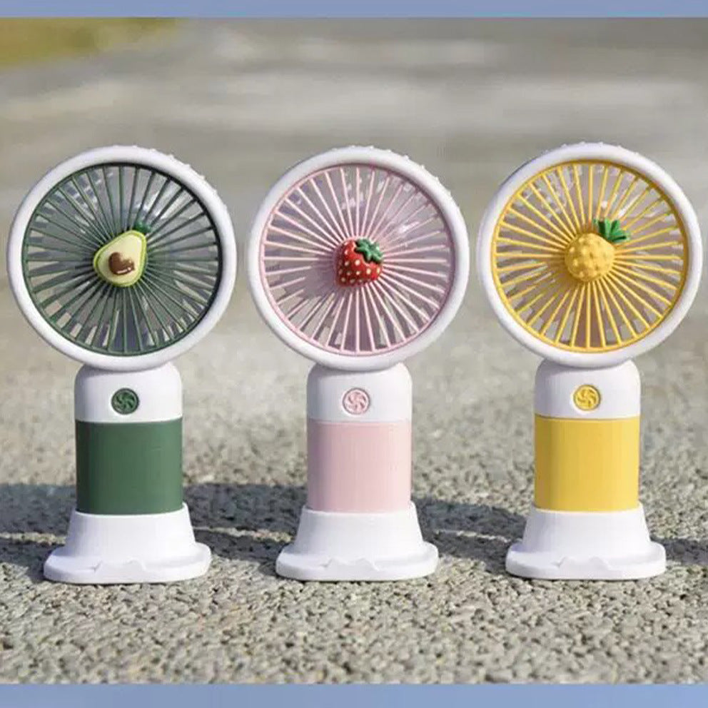 Damen tragbarer Mini-Handventilator mit doppelter USB-Ladefunktion Karnz
