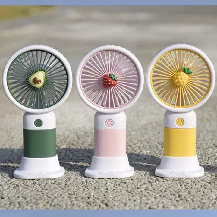 Damen tragbarer Mini-Handventilator mit doppelter USB-Ladefunktion Karnz