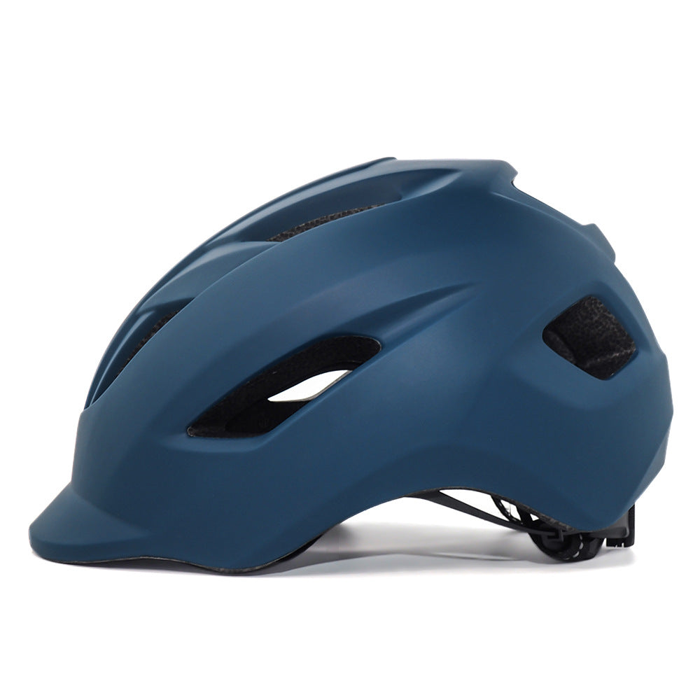urban commuter cycling helmet with adjustable retention and integrated visor Karnz