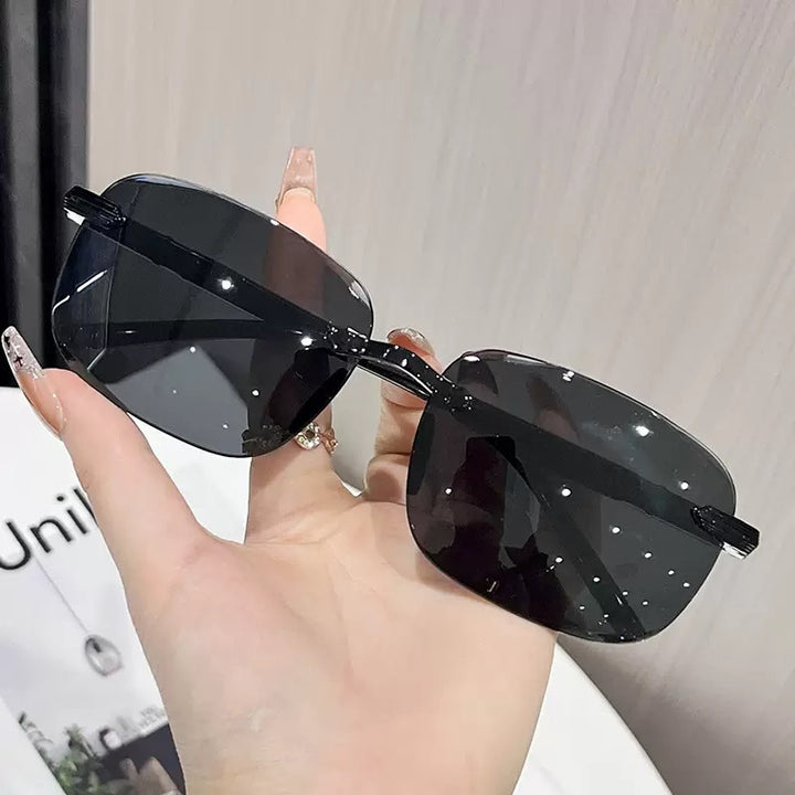 Moderne oversized rechteckige Sonnenbrille Karnz