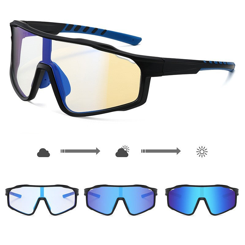 Unisex Sportliche Radbrille mit phototropen Gläsern und aerodynamischem Design Karnz