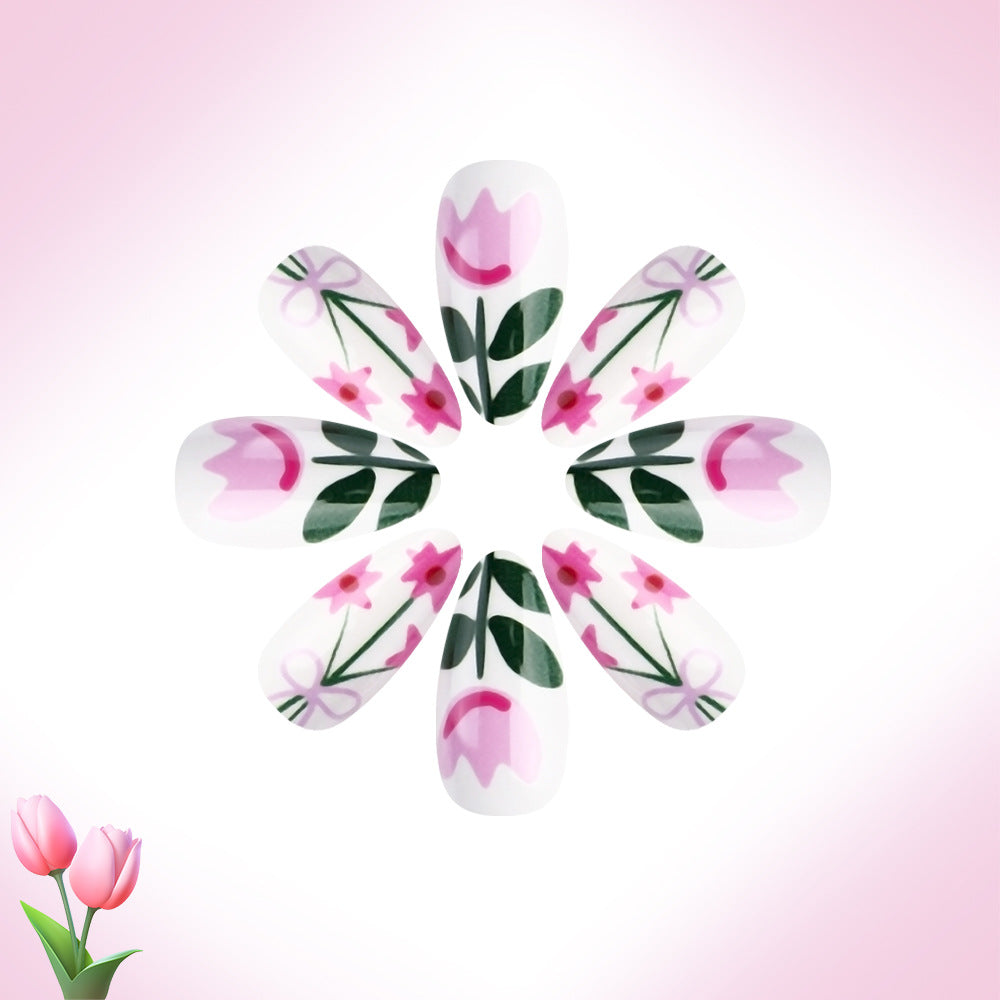 Floral Dekorative Nagelkunst Karnz