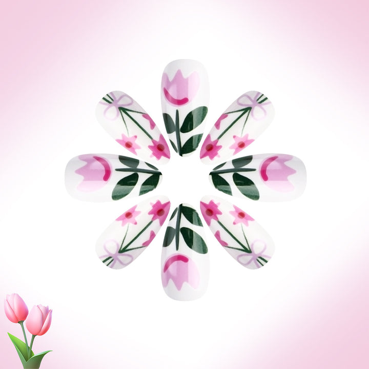Floral Dekorative Nagelkunst Karnz