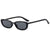 Damen stylische Oval-Sonnenbrille Karnz