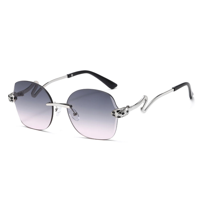 Einzigartige geometrische Rahmen-Sonnenbrille Karnz