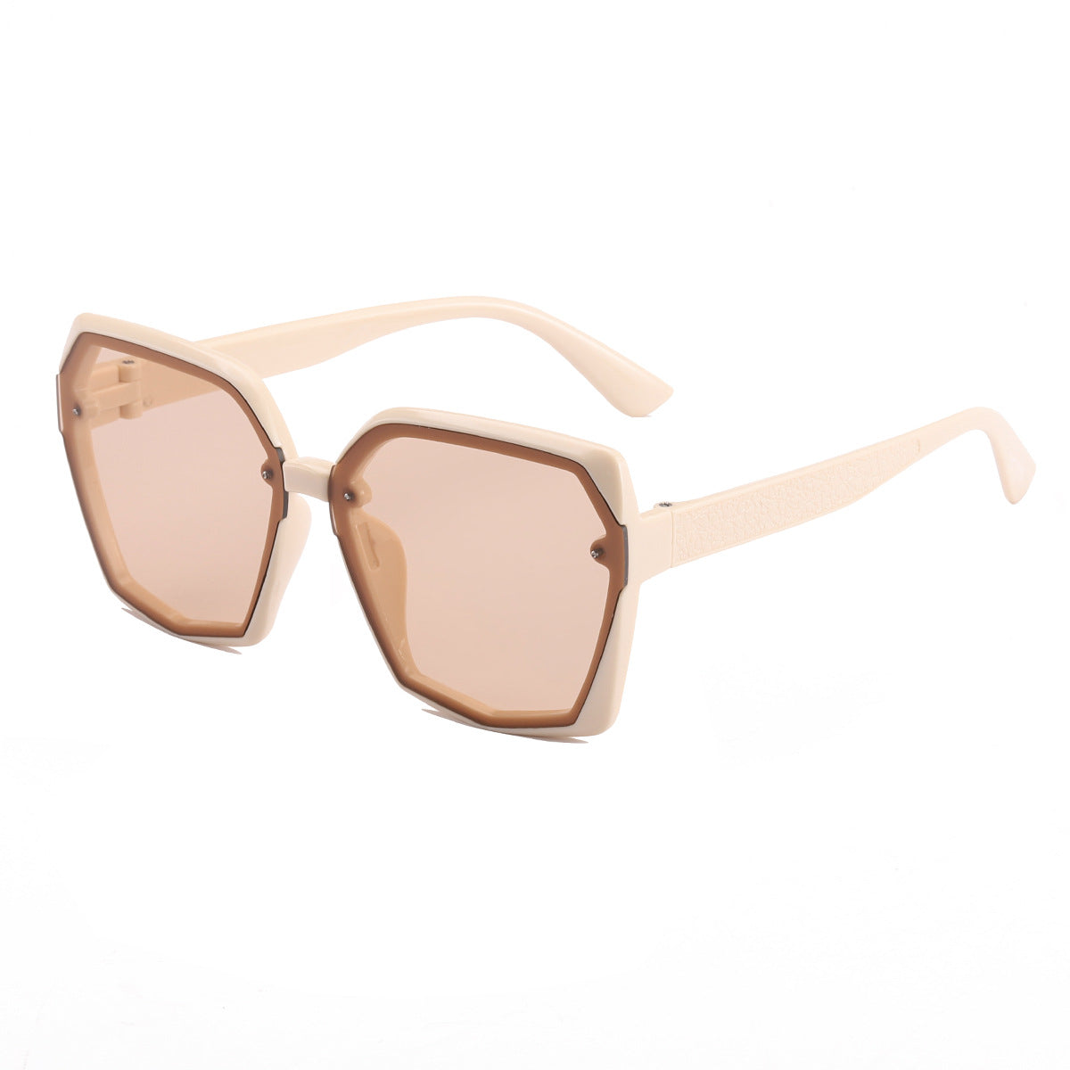 Damen modische Sonnenbrille mit auffälligem Polygonrahmen Karnz