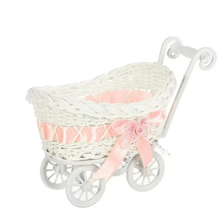 Vintage Woven Doll Pram Karnz