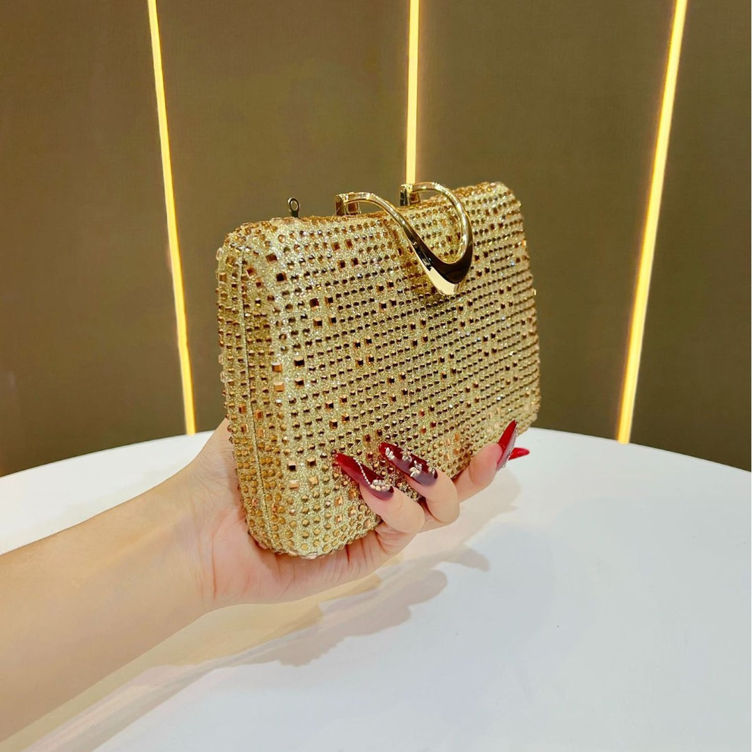 Rhinestone-besetzte formelle Clutch