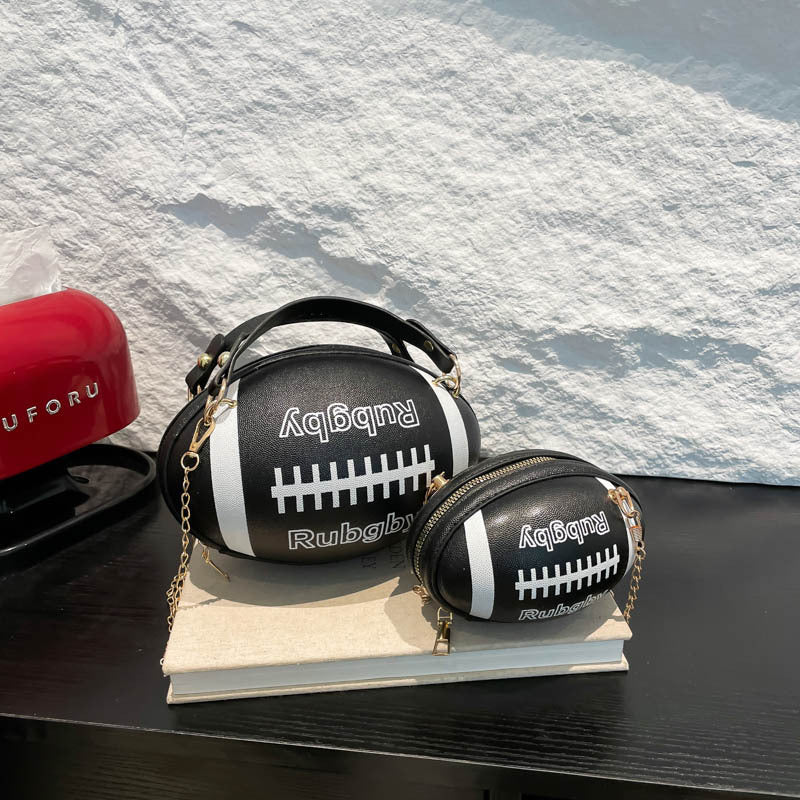 Neuheits Rugbyball Umhängetasche